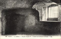 Prisión de Blois de la POSTAL de la VENDIMIA Dungeon del ataque frontal de François del castillo el 1r del cardenal de Lorena