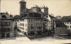 Prisiones viejas de la prisión de Annecy de la POSTAL de la VENDIMIA y el castillo de Nemours