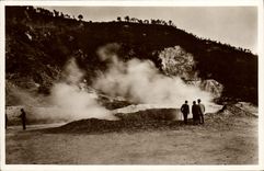 VINTAGE POSTCARD Volcano the mud pond Solfatara di Pozzuoli