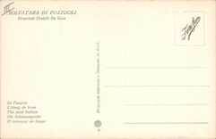 VINTAGE POSTCARD Volcano the mud pond Solfatara di Pozzuoli