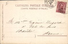 VINTAGE POSTCARD Volcano Vesuvio crater in eruzione