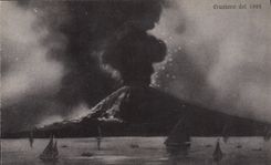 CPA Volcan Eruzione del 1895