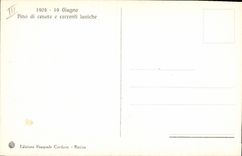 Laviche del correnti del volcán 1905 19 Giugno Pino di cenere E de la POSTAL de la VENDIMIA