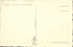 VINTAGE POSTCARD Volcano Napoli Vesuvio in eruzione 1930