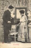 CPA Le Coiffeur Perruquier Femme 