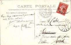 CPA Militaria Coiffeur Perruquier Camp de mailly