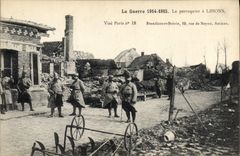 CPA Militaria Coiffeur Le Perruquier a Lihons 