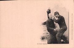 CPA Militaria Coiffeur Perruquier le chef raseur 