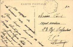 CPA En Auvergne Le barbier du village Coiffeur Perruquier Folklore