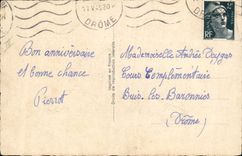 Levassor de Rogelio del ilustrador del fabricante de la peluca del peluquero de los niños de la POSTAL de la VENDIMIA