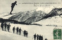 CPA Sports d'hiver Ski Dauphine le ski un saut Keller 