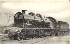VINTAGE POSTCARD Train Engine of the South East ex PLM Machine 141 C 180