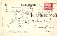 VINTAGE POSTCARD Train Engine Chemin de iron of North Consolidation series 4.061 4340