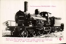 CPA Train Locomotive Machine 220 114 