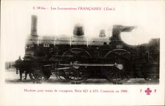VINTAGE POSTCARD Train Engine Machine for passenger trains Serie 621 has 635