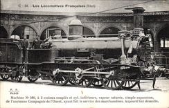 CPA Train Locomotive Machine 560