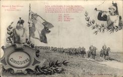 VINTAGE POSTCARD Militaria 7th Cuirassiers