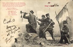 CPA Militaria 10eme regiment d'artillerie 