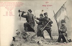 CPA Militaria 97eme regiment d'infanterie