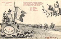 VINTAGE POSTCARD Militaria 1st Cuirassiers