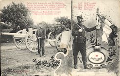 CPA Militaria 2eme d'artillerie