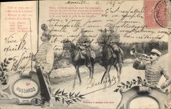 CPA Militaria 9eme Hussards