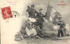 CPA Militaria 155eme regiment d'infanterie