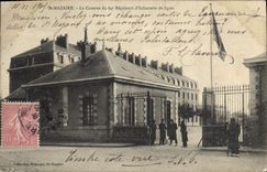 St Nazario de Militaria de la POSTAL de la VENDIMIA los cuarteles del regimiento 64eme de la infantería de la línea