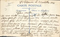 La POSTAL Militaria St. Etienne de la VENDIMIA acuartela a infantería de Rullier