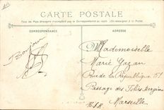 VINTAGE POSTCARD Boat War a group of survivors of the catastrophe of Iena