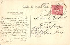 VINTAGE POSTCARD Boat War Brest Bridge of an armor