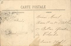 VINTAGE POSTCARD Boat War Cherbourg Torpilleur of defense mobile by heavy weather