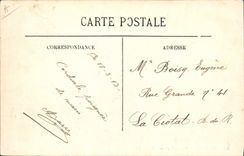 CPA Bateau Guerre Toulon Cuirasses en marche