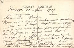 VINTAGE POSTCARD Limoges the Theater