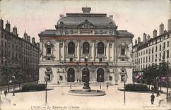 VINTAGE POSTCARD Lyon the Theater of Celestins