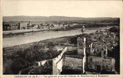 CPA Tarascon Vue Generale Prise du Chateau de Montmorency a Beaucaire