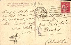 CPA Saint Remy De Provence Les antiques Monuments romains Vus a travers les pins