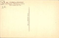 CPA Saint Remy De Provence Les antiques Monuments romains Vus a travers les pins