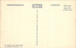 VINTAGE POSTCARD Beaulieu on sea the point fourmy