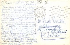 VINTAGE POSTCARD Beaulieu On Sea Seen On the Hotel Bristol-board