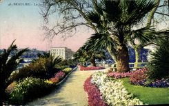 CPA Beaulieu Sur Mer Le jardin public