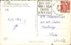 MODERN CARD Cassis sur Mer Escaped on the creek from In Vau