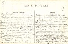 VINTAGE POSTCARD Penal establishments of Fresnes the principal alley