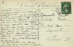 VINTAGE POSTCARD Melun the Seine Seen On the Notre Dame Church and the central prison