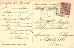 CPA Volcan Napoli Il VEsuvio in eruzione 