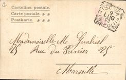 CPA Volcan Napoli Vesuvio in eruzione Novembre 1899