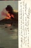 CPA Volcan Napoli L'eruzione del Vesuvio Aprile 1906