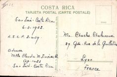 VINTAGE POSTCARD Volcano Irazu Costa Rica