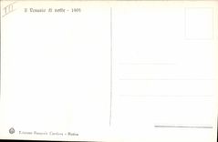 CPA Volcan Il Vesuvio di notte 1905