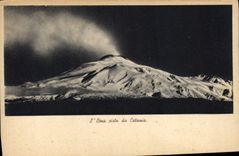 VINTAGE POSTCARD Volcano Etna Vista da Catania